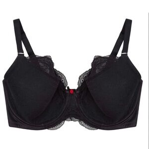 Chic Black Lace Underwire Bra